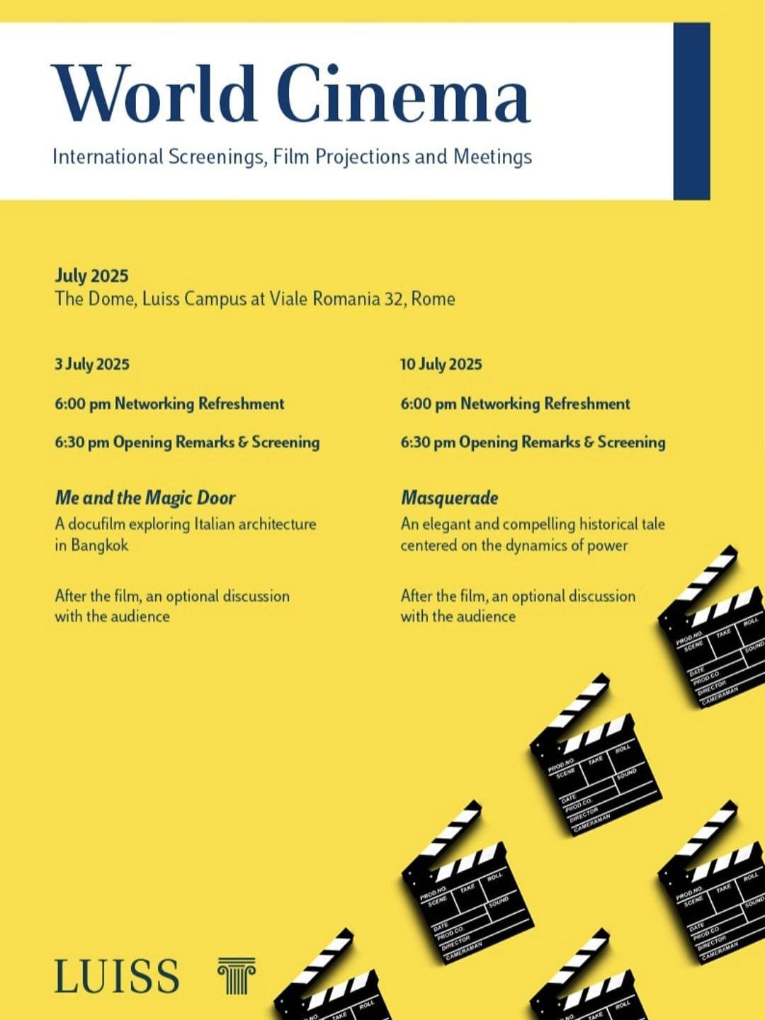Locandina evento LUISS